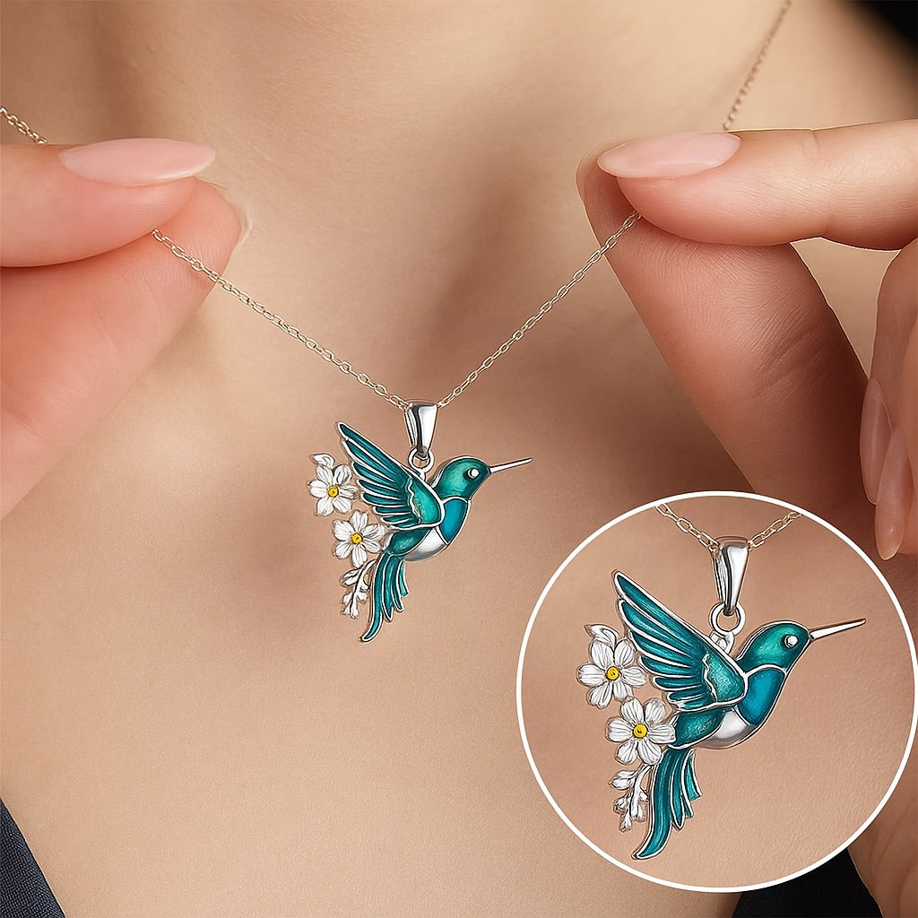 Ogrlica kolibri sa minđušama