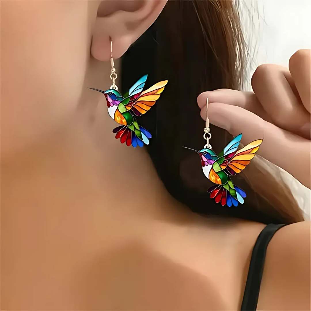 Set ogrlica i minđuše kolibri Elise