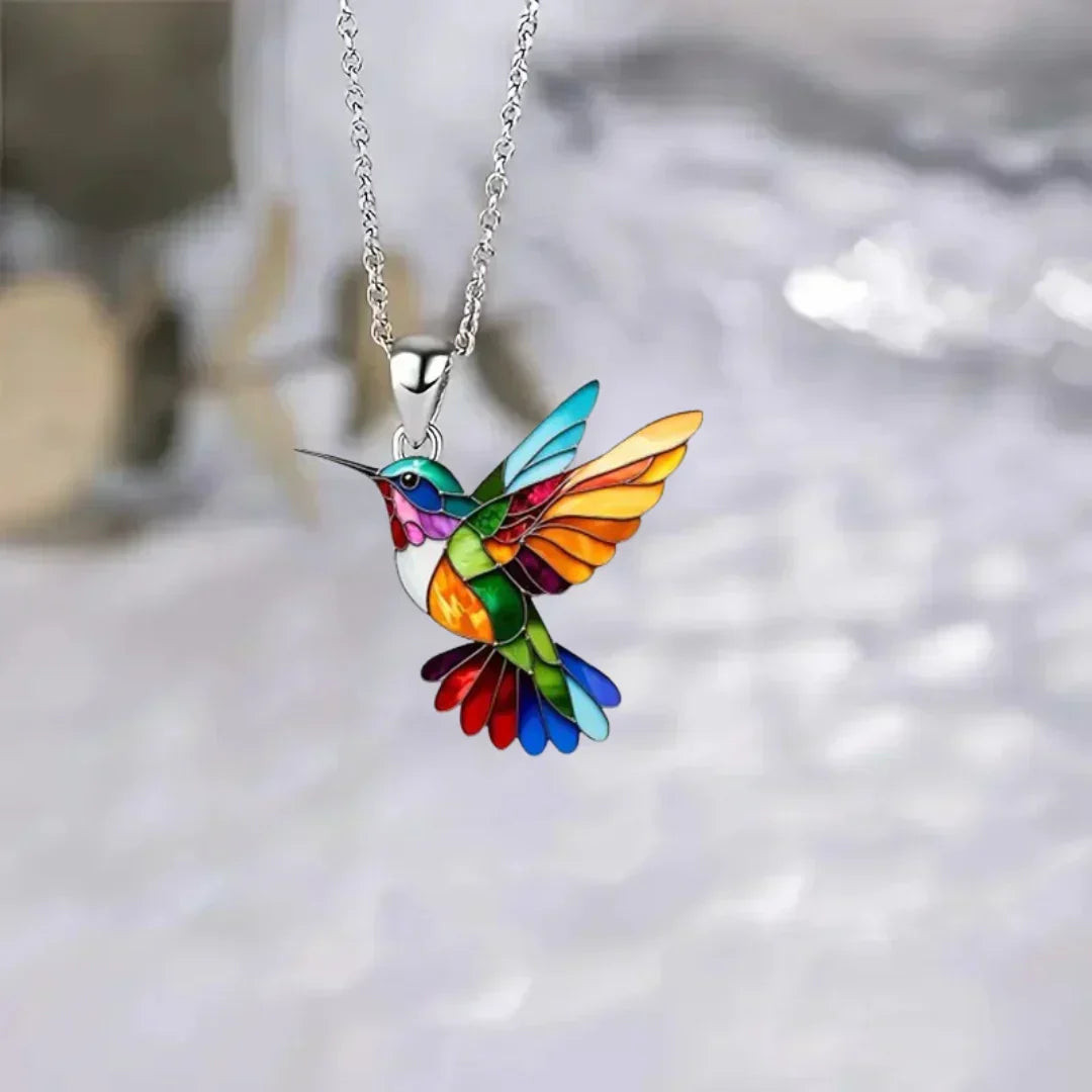 Set ogrlica i minđuše kolibri Elise